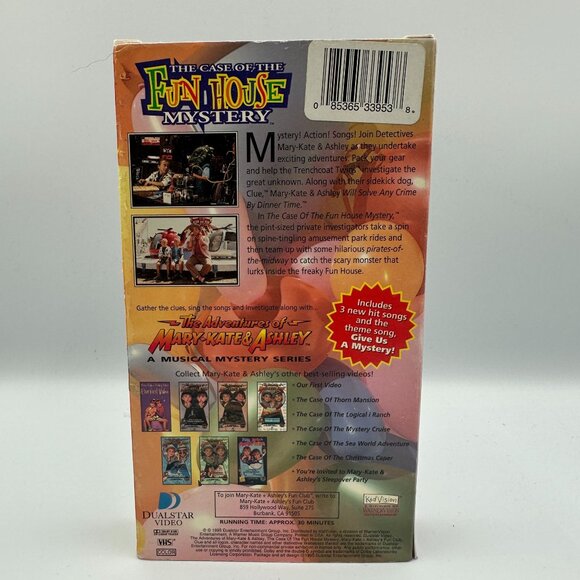 The Adventures Of Mary-Kate & Ashley: The Case Of The Fun House Mystery VHS 1995 - Picture 2 of 3